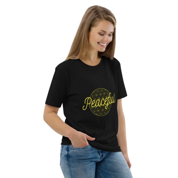 Peaceful Unisex Organic Cotton T-Shirt - Image 13